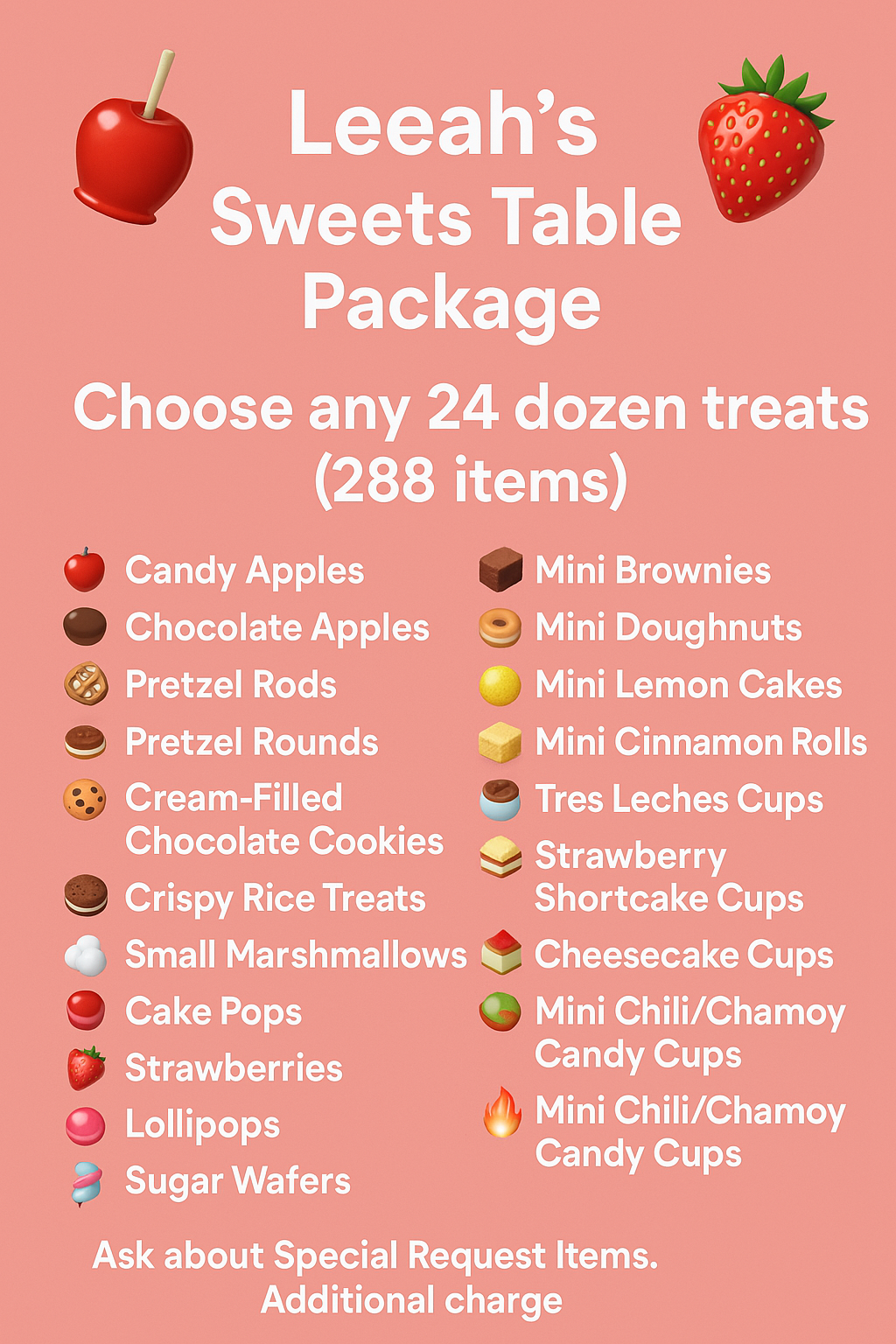 Leeah's Sweets Table Package (288 Treats)
