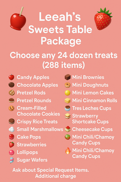 Leeah's Sweets Table Package (288 Treats)